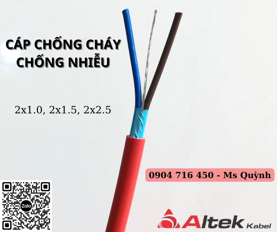 Cáp chống cháy 2cx1.5mm Altek Kabel chính hãng giá tốt